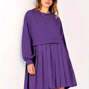 Elegant Purple Women's Dress